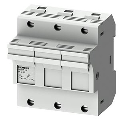Siemens 50A Fuse Holder for 14x51mm Fuse, 3P, 690V