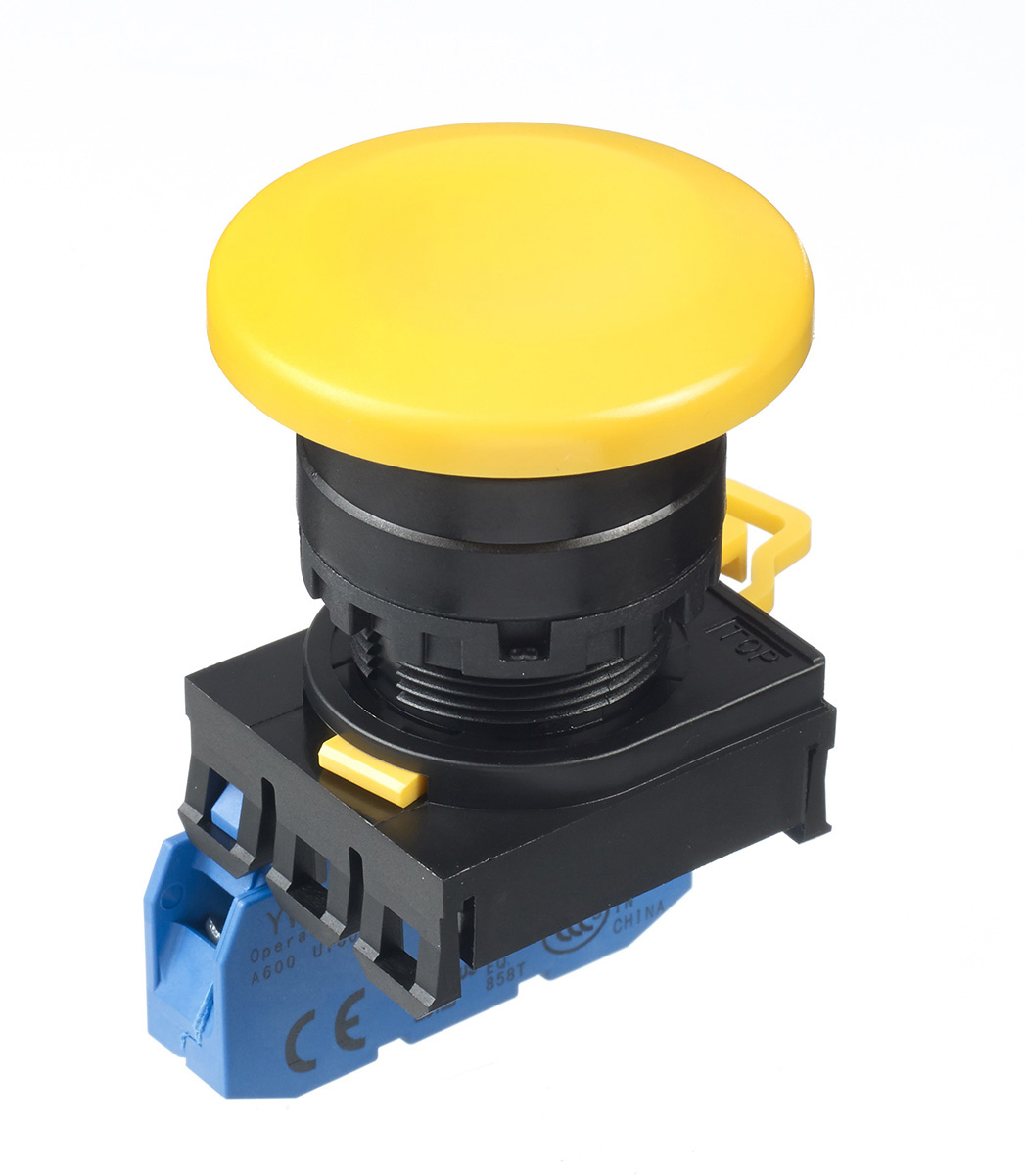 Idec YW Series Illuminated Push Button Complete Unit, Panel Mount, 22mm Cutout, SPST, IP65