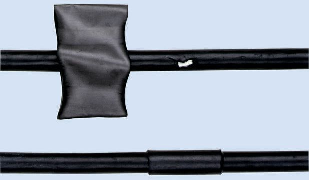 TE Connectivity Heat Shrink Tubing, Black 101.6mm Sleeve Dia. x 1.2m Length 4:1 Ratio, RP-4800 Series