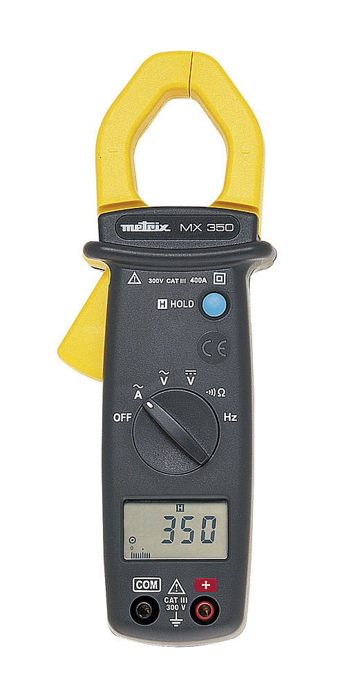 Metrix MX0350-Z Clamp Meter, Max Current 400A ac CAT III 600V