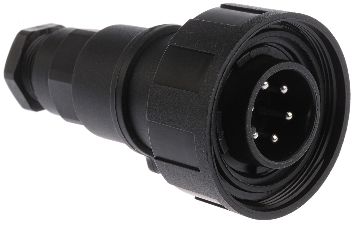 Bulgin Circular Connector, 6 Contacts, Cable, Standard Connector, Plug, Male, IP68, Standard Buccaneer Series