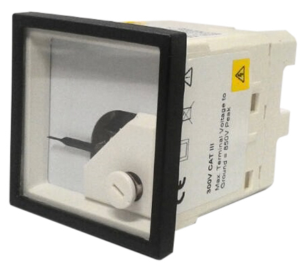 Sifam Tinsley Analogue Panel Ammeter 5A AC, 48mm x 48mm Moving Iron