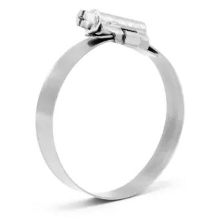 MIKALOR Stainless Steel Slotted Screw Hose Clamp, 12mm Band Width, 60 → 80mm ID