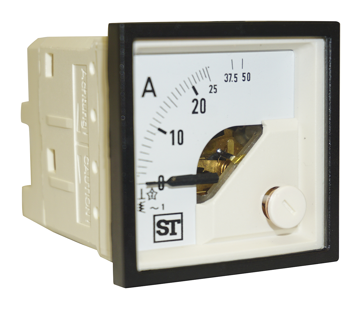 Sifam Tinsley Sigma Analogue Panel Ammeter 25A AC, 48mm x 48mm Moving Iron