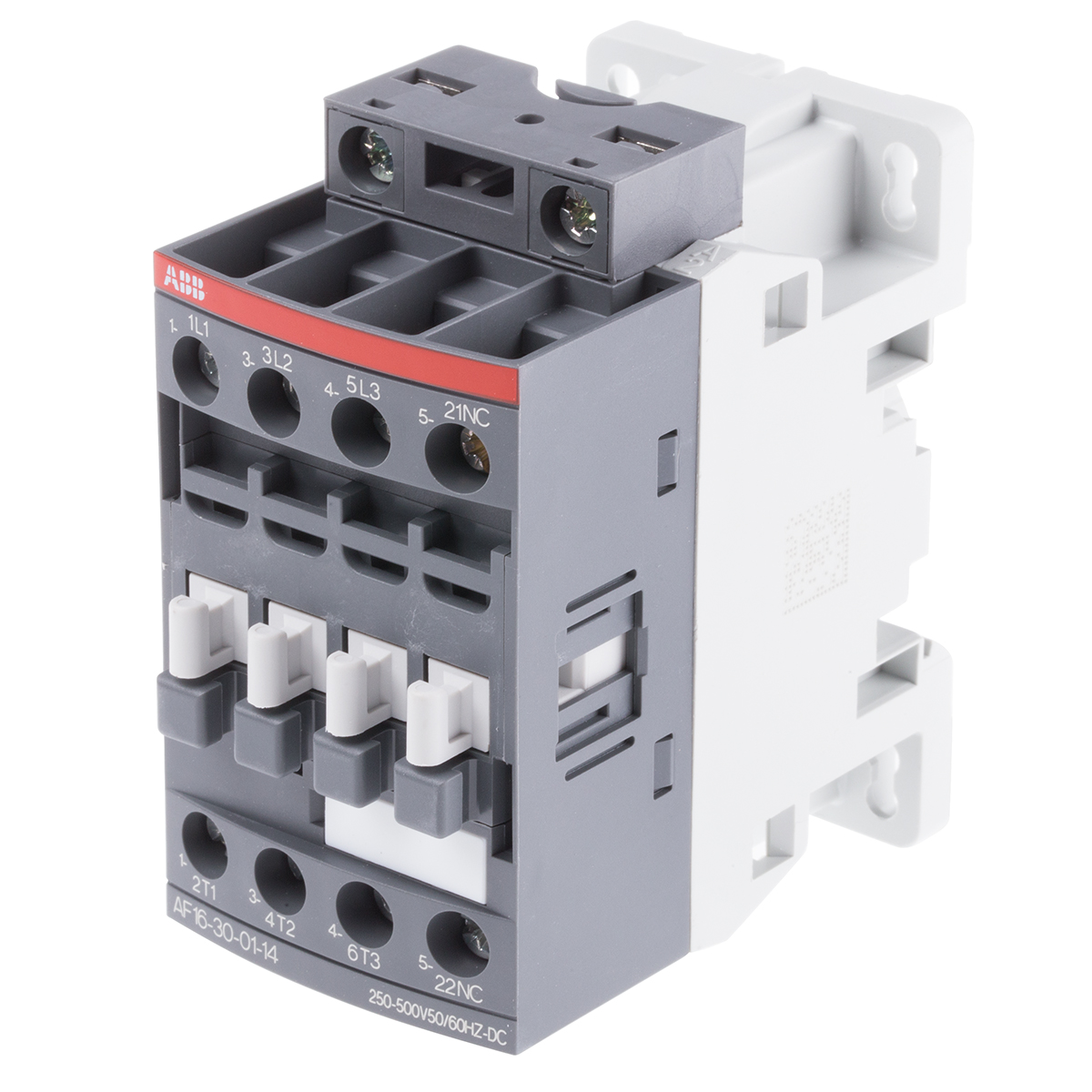 ABB AF16 Contactor, 250/500 V ac/dc Coil, 3-Pole, 10.5 A, 7.5 kW 500 V, 3 NO, 690V