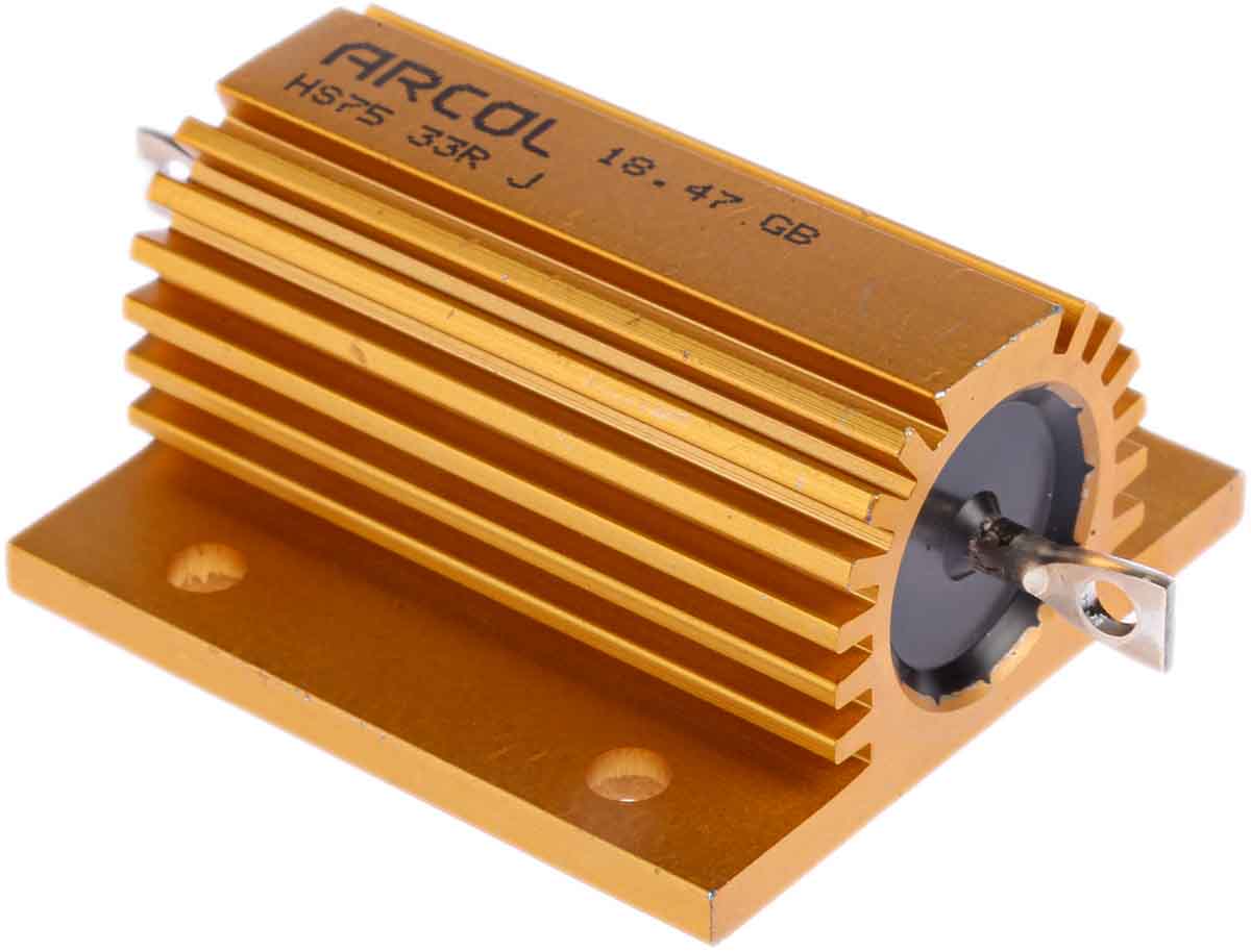 Arcol, 33Ω 75W Wire Wound Chassis Mount Resistor HS75 33R J ±5%