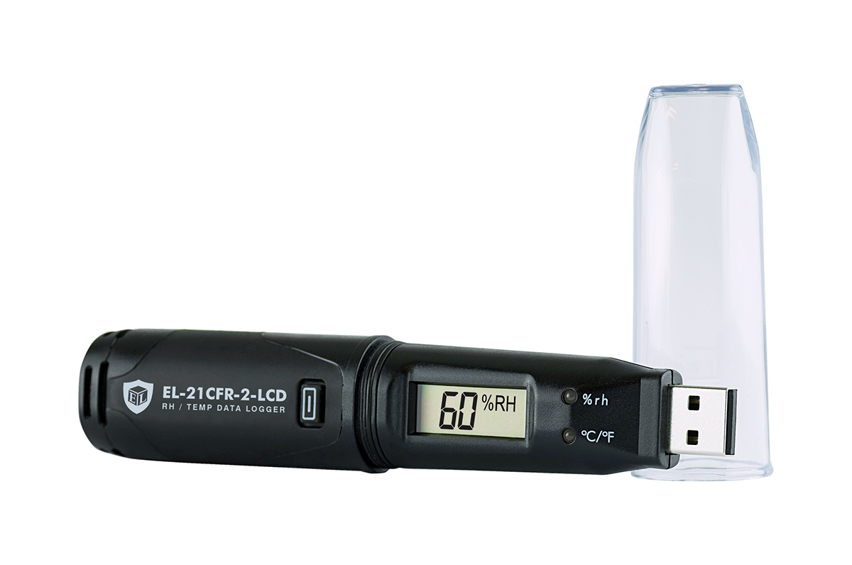 Lascar EL-21CFR-2-LCD Temperature & Humidity Data Logger, USB, 1 Input Channel(s)