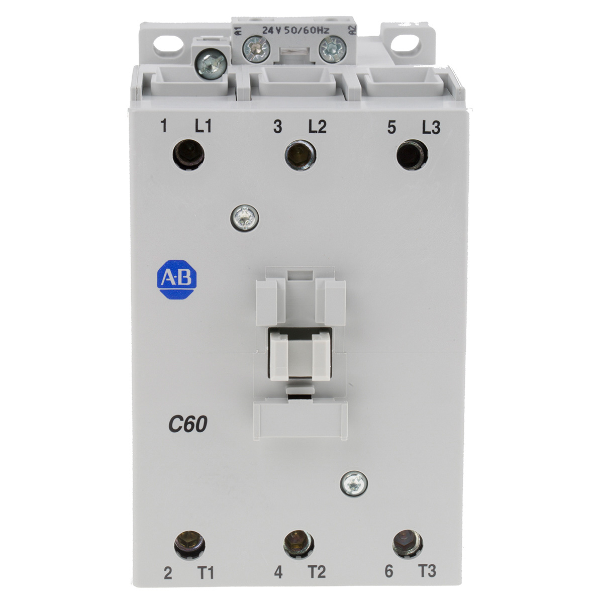 Allen Bradley 100 Series 100C Contactor, 24 V ac Coil, 3-Pole, 60 A, 32 kW, 3NO, 690 V ac
