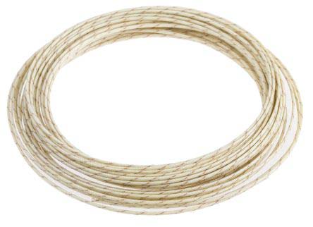 RS PRO Type T Thermocouple Cable/Wire, 10m, Unscreened, Glass Fibre Insulation, +350°C Max, 1/0.315mm