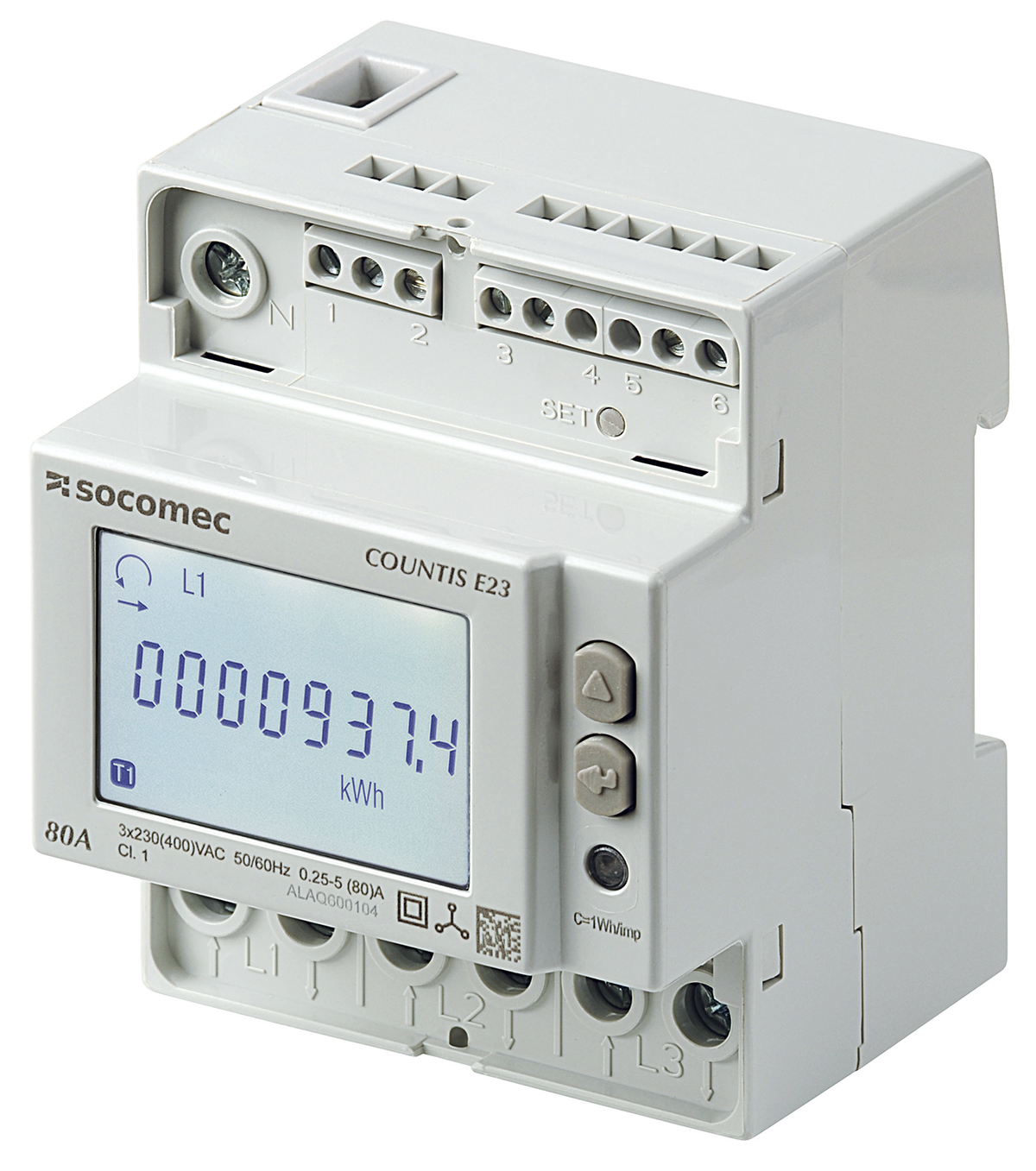 Socomec 3 Phase LCD Energy Meter