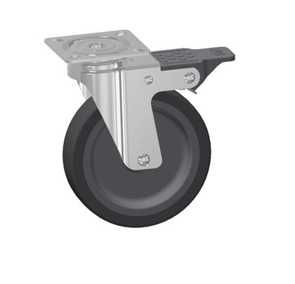 RS PRO Swivel Castor Wheel, 40kg Capacity, 50mm Wheel