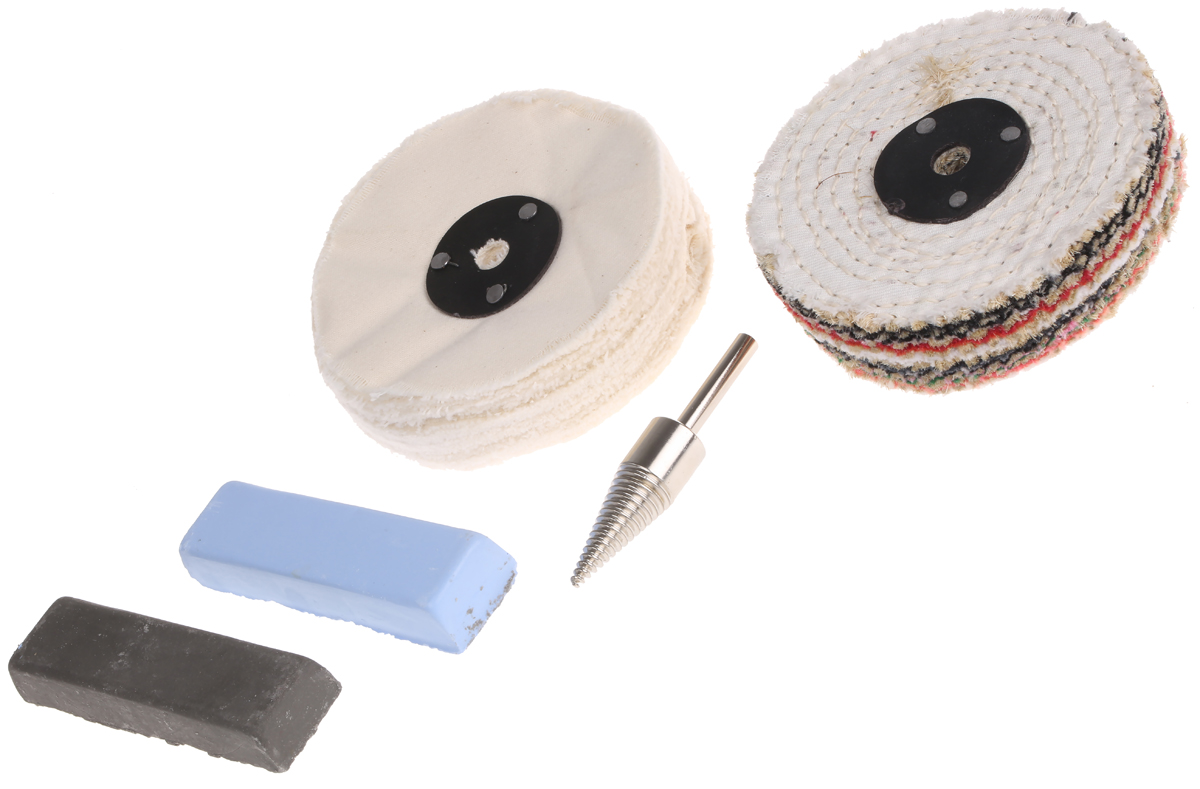 RS PRO 2x 114g Polishing Kit 4in Containing Arbor, Polishing Buff, Polishing Compound