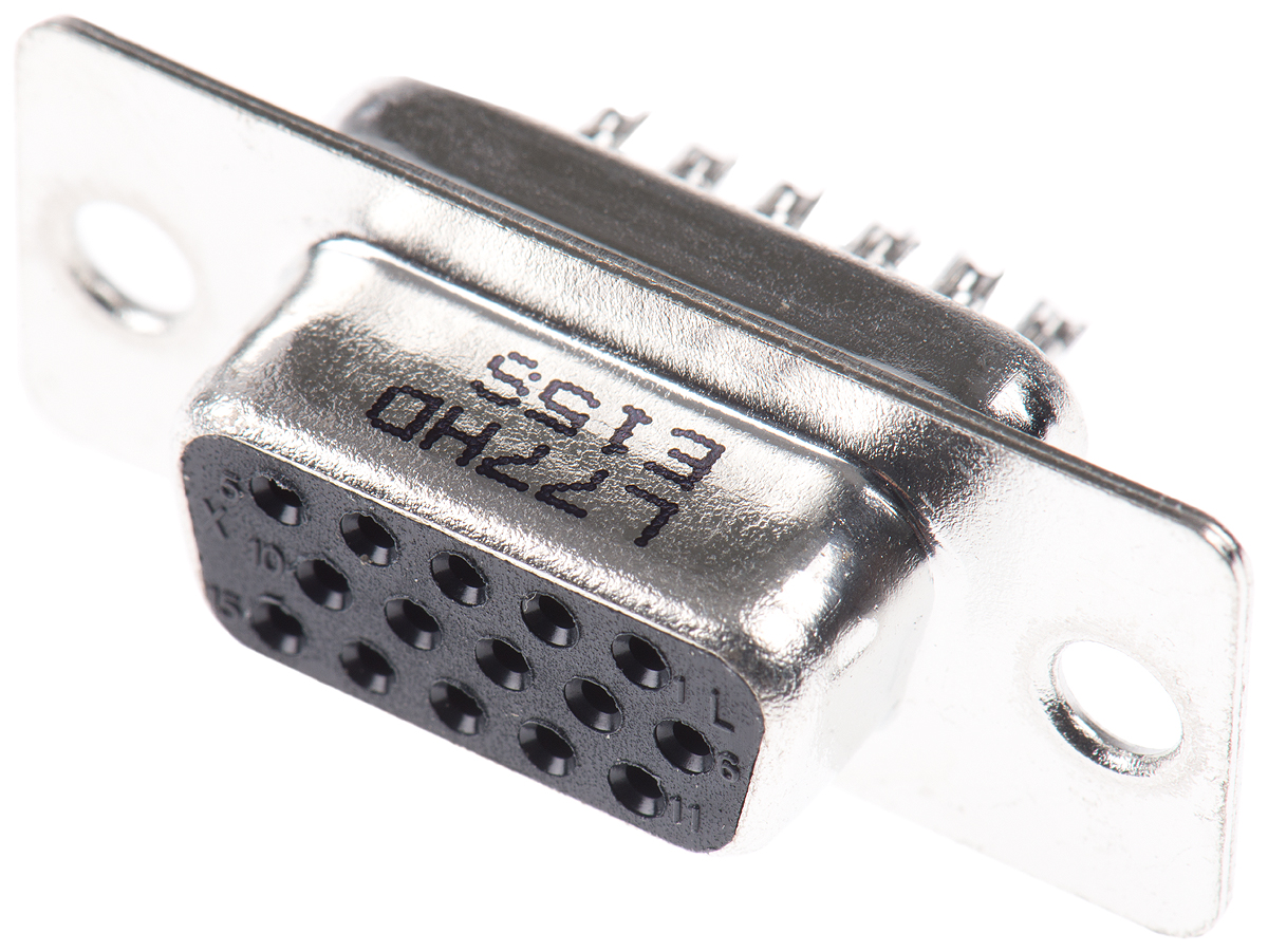 Amphenol Communications Solutions HD 15 Way Panel Mount D-sub Connector Socket