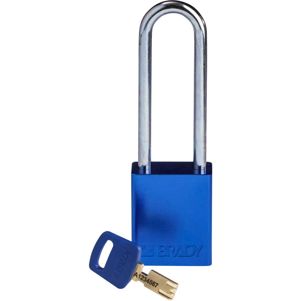 Brady LOTO-99 Key Weatherproof Aluminium Padlock, 6.35mm Shackle, 38.00mm Body