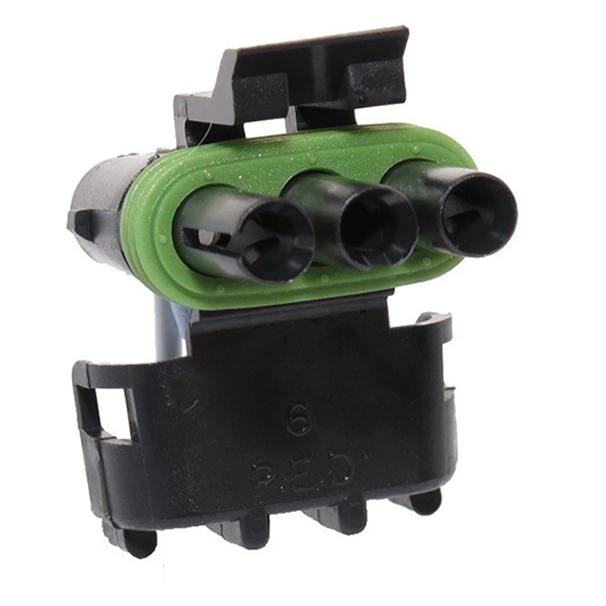 Delphi, Weather-Pack Automotive Connector Socket Black Cable Mount 3 Way, Crimp Termination 12015796