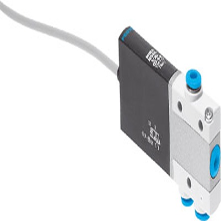 Festo 3/2, Closed, Monostable Solenoid Valve - Electrical One-Touch Fitting 4 mm MHE2 Series 24V dc, 196137