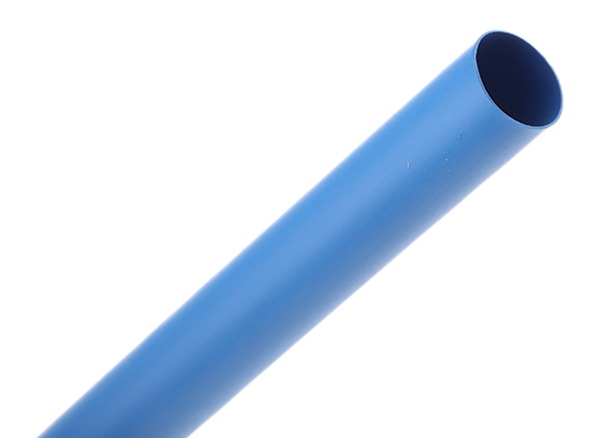 TE Connectivity Heat Shrink Tubing, Blue 9.5mm Sleeve Dia. x 1.2m Length 2:1 Ratio, RNF-100 Series