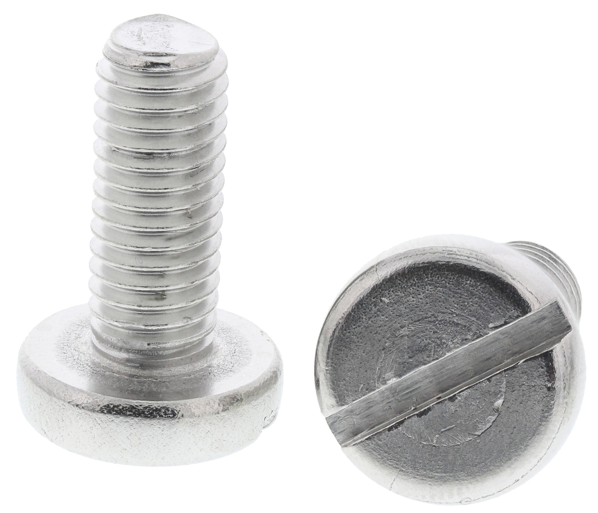RS PRO Slot M8 Pan A2 304 Stainless Steel Machine Screws DIN 85 x 20.0mm