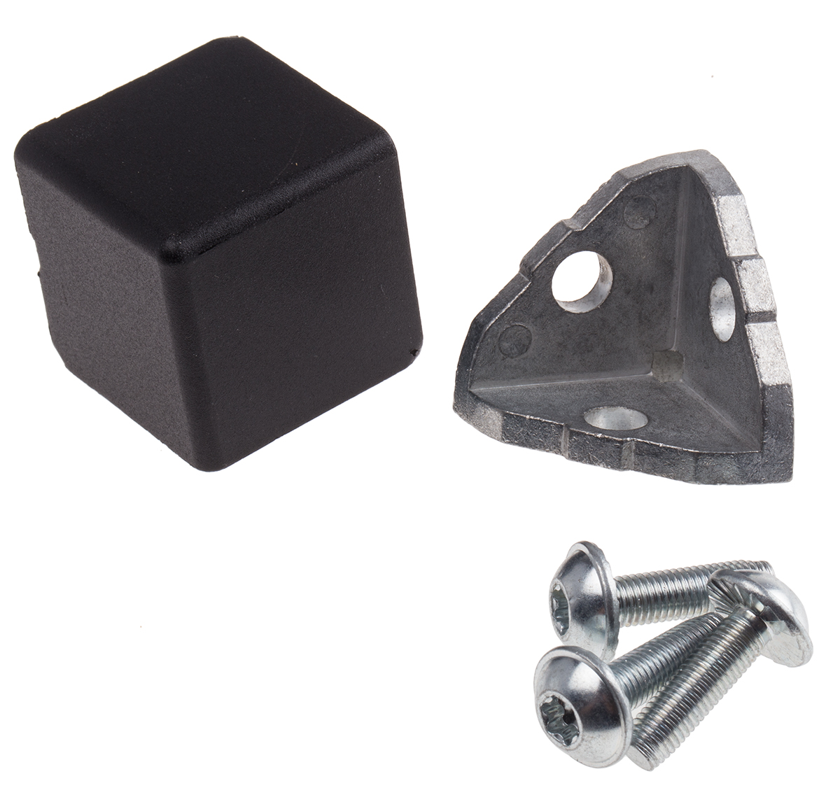 RS PRO M8 Angle Bracket, Connecting Component, Strut Profile 40 mm, Groove Size 8mm