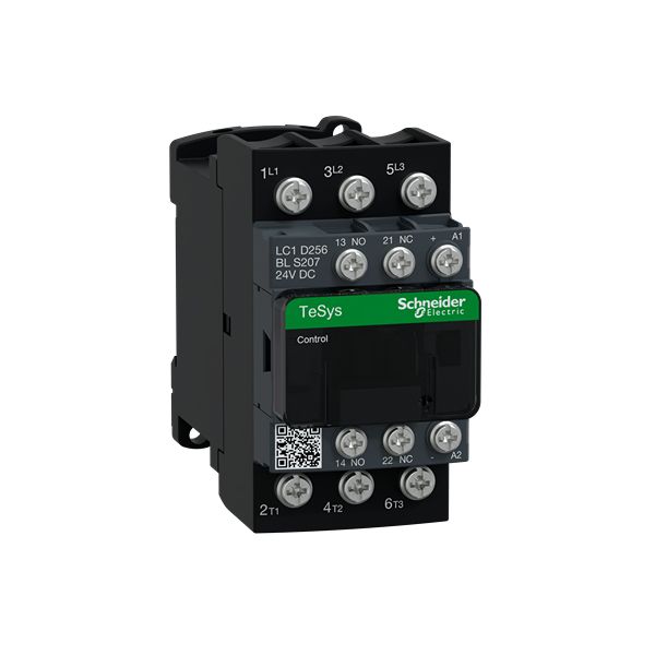 Schneider Electric LC1D Contactor 3NO, 25 A Contact Rating, 5.5 kW, 24 V dc, 3, TeSys Deca