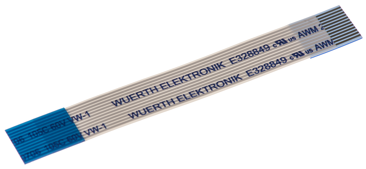 Wurth Elektronik 6877 Series FFC Ribbon Cable, 12-Way, 0.5mm Pitch, 50mm Length
