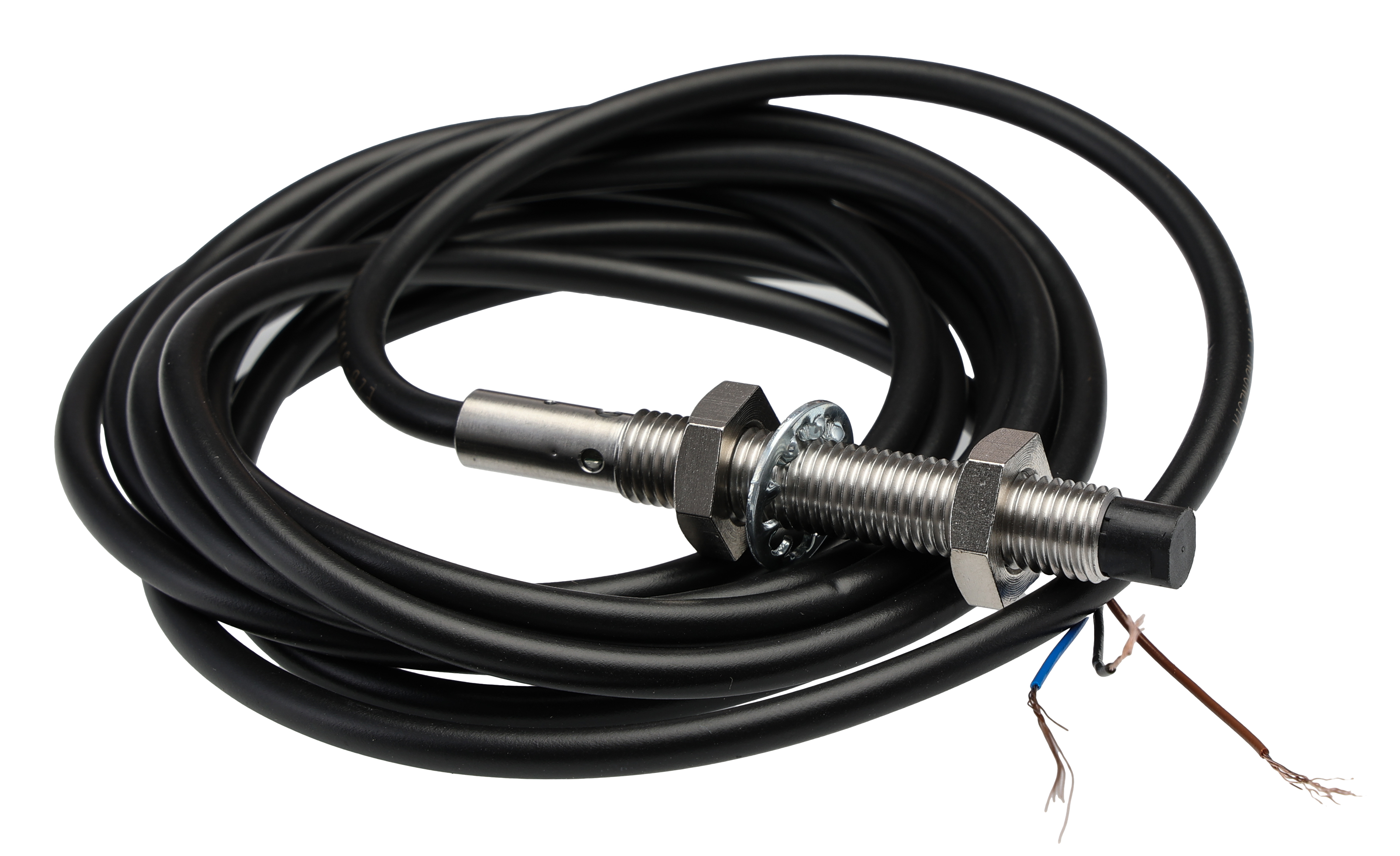Omron Inductive Threaded Barrel Proximity Sensor, M8, 4 mm Detection, PNP NO, 12 → 24 V dc