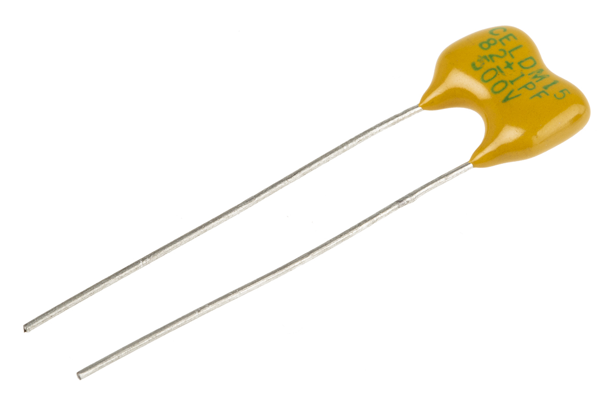 RS PRO 82pF Mica Capacitor 500V dc ±1pF Tolerance Radial