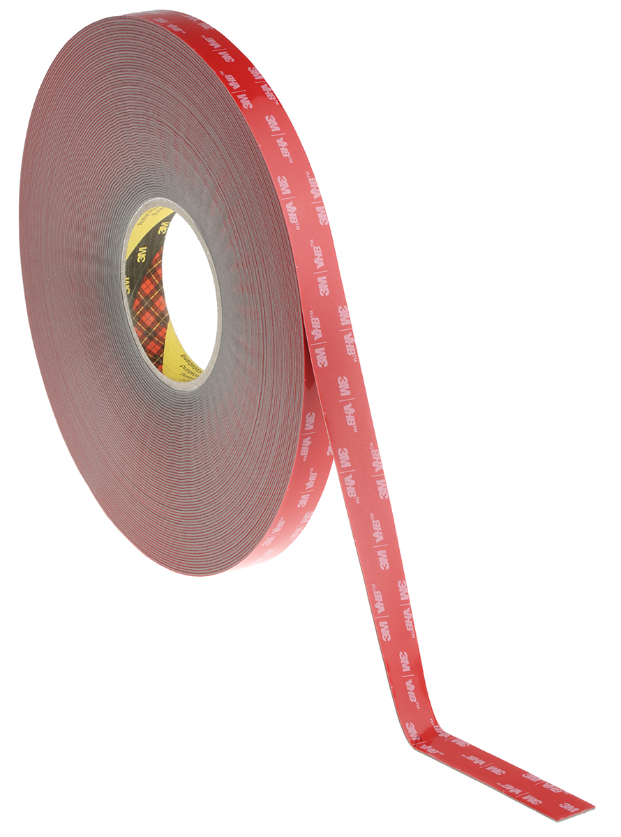 3M GPH-110GF, VHB™ Grey Foam Tape, 19.0mm x 33.0m, 1.10mm Thick