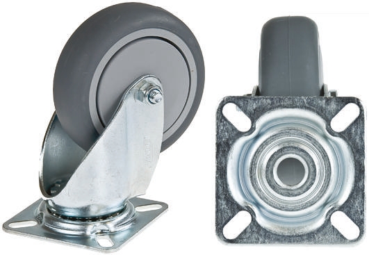 Tente Braked Swivel Castor Wheel, 100kg Capacity, 125mm Wheel