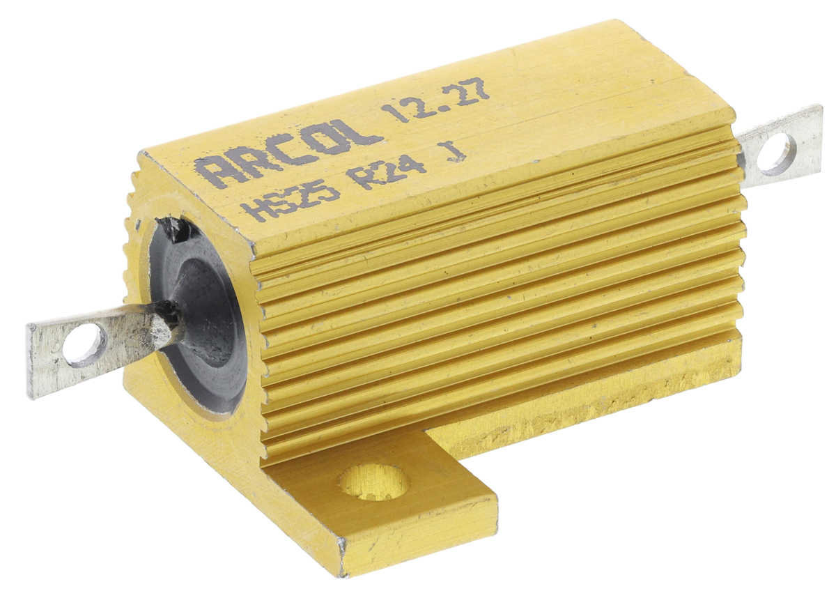 Arcol, 240mΩ 25W Wire Wound Chassis Mount Resistor HS25 R24 J ±5%