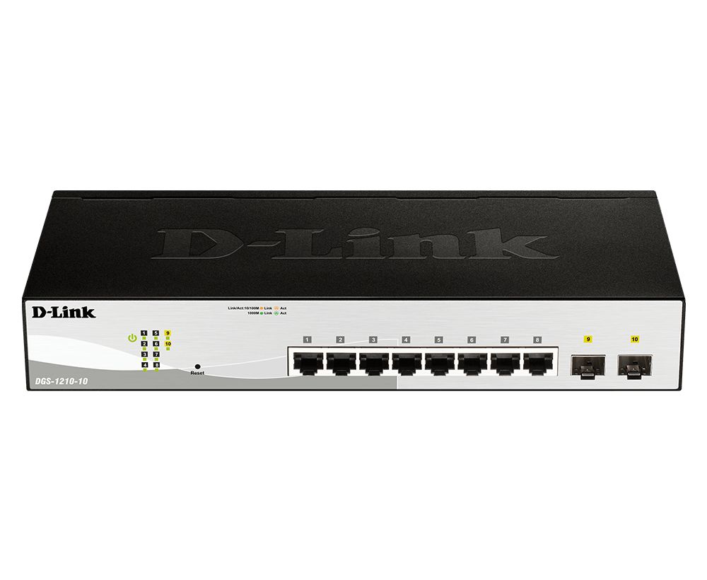 D-Link 10-Port Gigabit Smart Managed Switch, Smart 10 Port Ethernet Switch