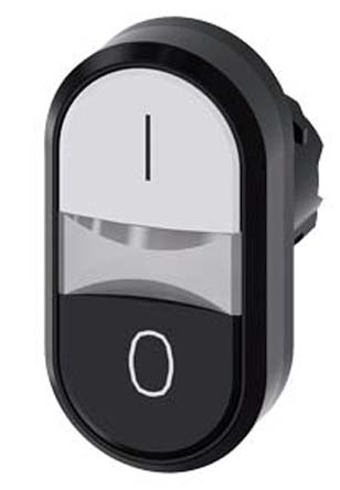 Siemens SIRIUS ACT Series Black, White Momentary Push Button, 22mm Cutout, IP66, IP67, IP69K