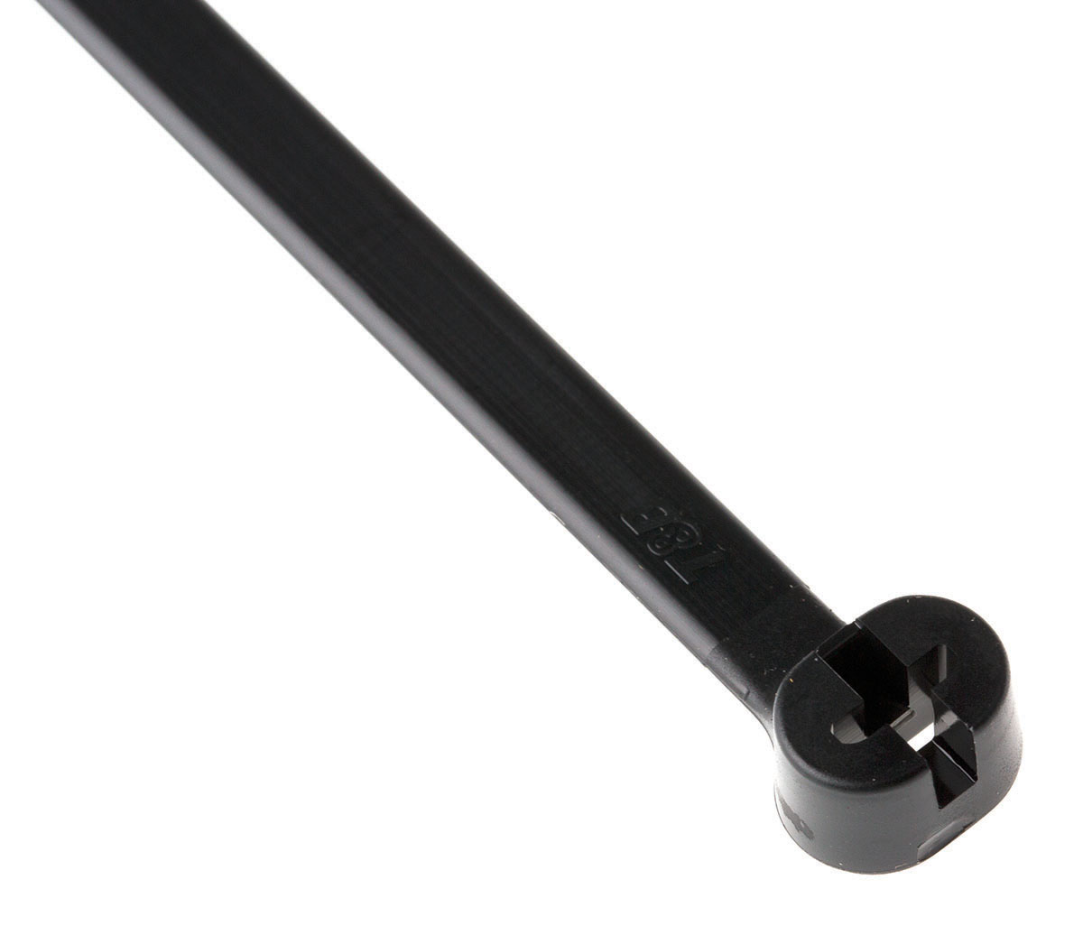 Thomas & Betts Cable Ties, Weather Resistant, 340.36mm x 6.86 mm, Black Nylon, Pk-100
