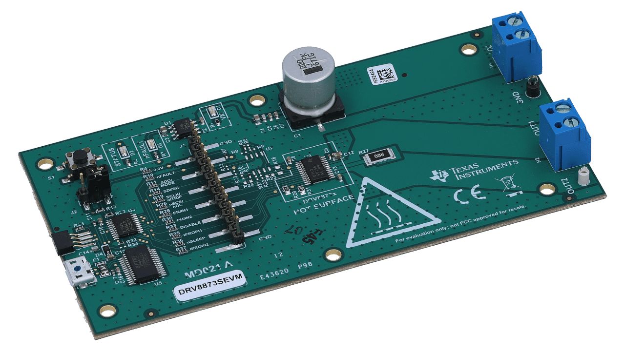 Texas Instruments Power Management IC Development Kit Motor Driver for DRV8873 for Brushless DC Motor