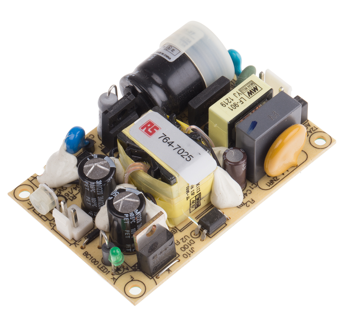 MEAN WELL Switching Power Supply, EPS-35-27, 27V dc, 1.3A, 35W, 1 Output, 120 → 370 V dc, 85 → 264 V ac