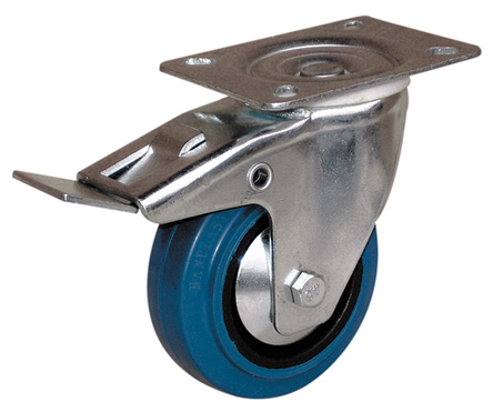 Guitel Hervieu Braked Swivel Castor Wheel, 150kg Capacity, 100mm Wheel