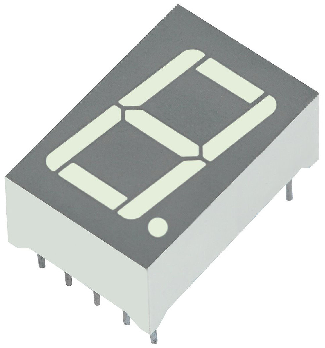 SA56-11SURKWA Kingbright 7-Segment LED Display, CA Red 97 mcd RH DP 14.2mm