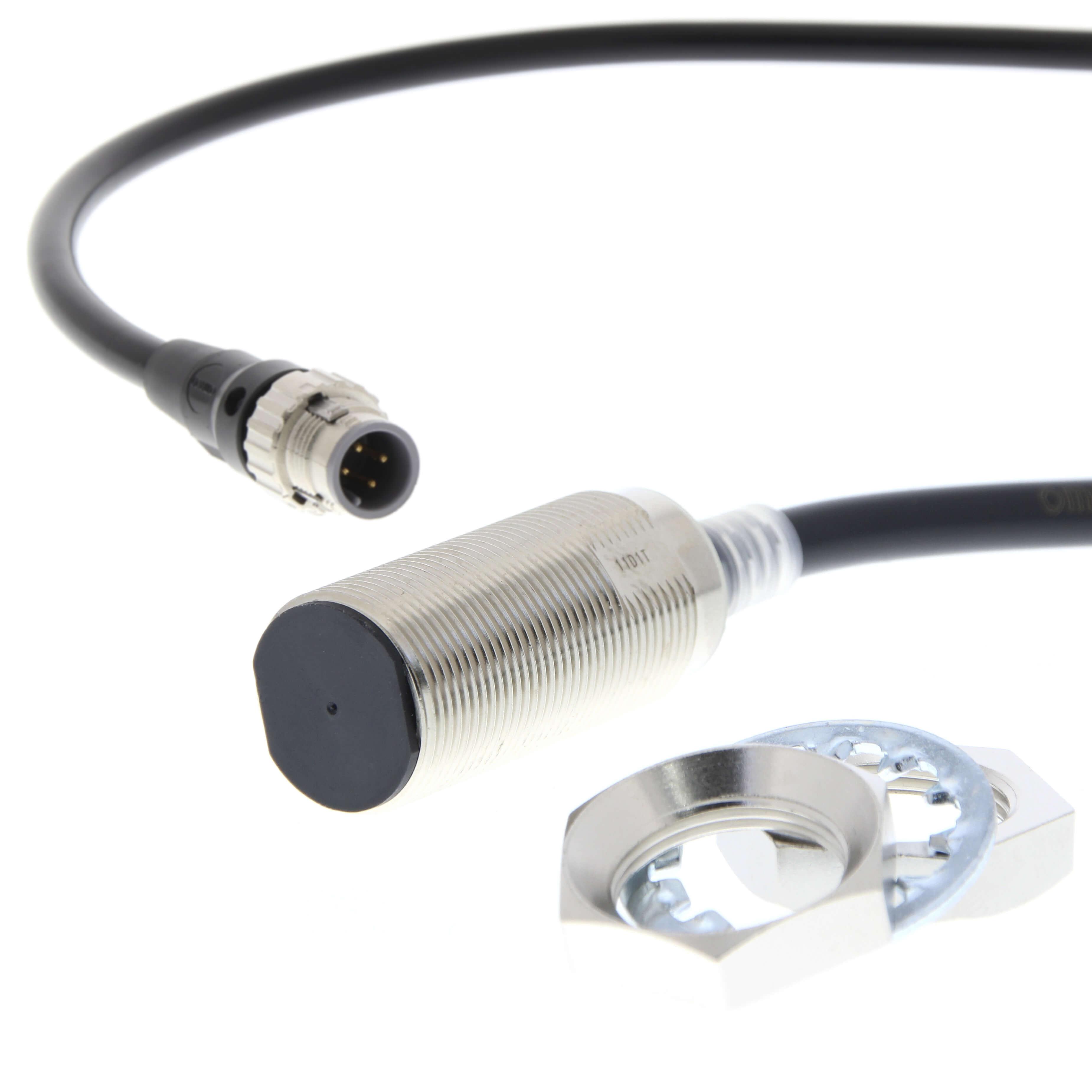 Omron Inductive Threaded Barrel Proximity Sensor, M18, 11 mm Detection, 2-Wire NO, 10 → 30 V dc