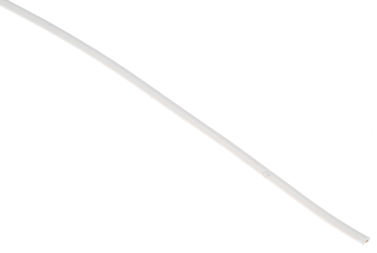 Alpha Wire Hook-up Wire TEFLON Series White 0.14 mm² Hook Up Wire, 26 AWG, 7/0.16 mm, 30m, PTFE Insulation, 5853 WH005