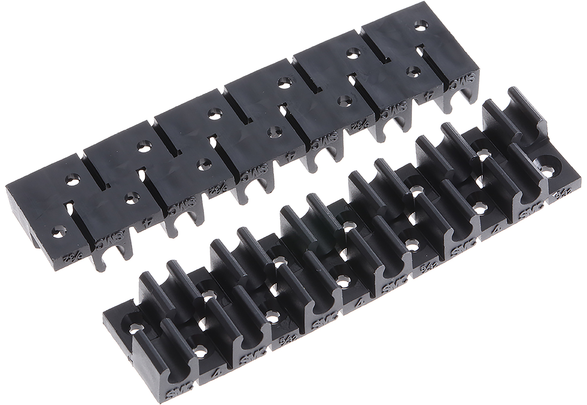 SMC 12 Tubes PP Tube Clip, For Tube Diam. 4mm