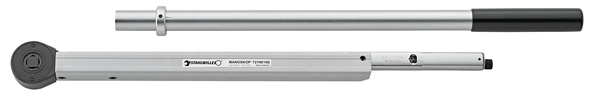 STAHLWILLE 721Nf Click Torque Wrench, 200 → 1000Nm, 3/4 in Drive, Square Drive - RS Calibrated