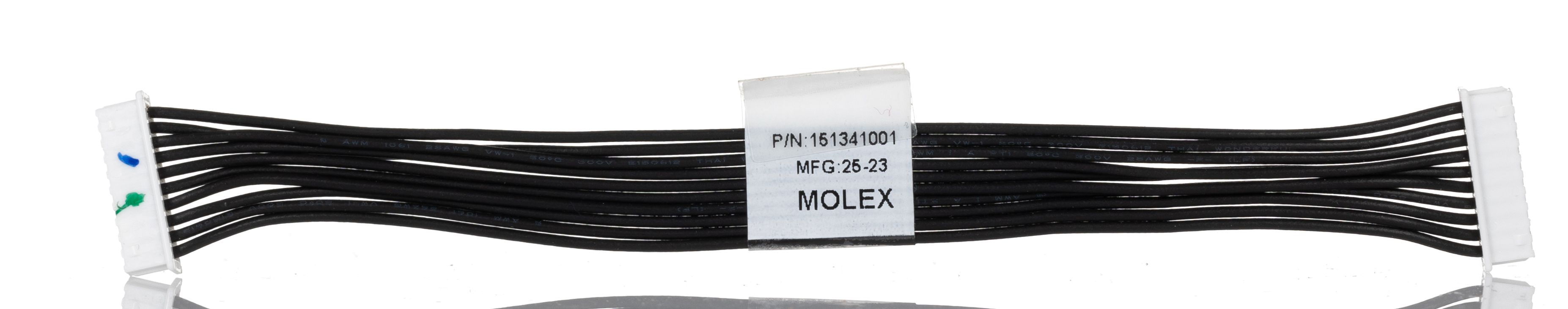 Molex 10 Way Female PicoBlade to 10 Way Female PicoBlade Wire to Board Cable, 100mm