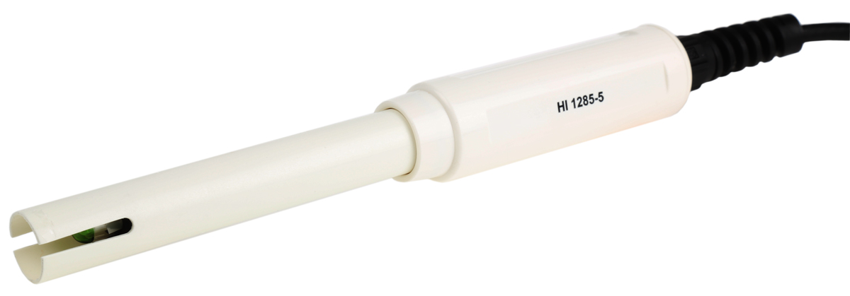 Hanna Instruments HI 1285-5 PP Conductivity, pH pH Analysis Electrode, 0 to +60 °C, 0 to 12 pH, DIN Interface