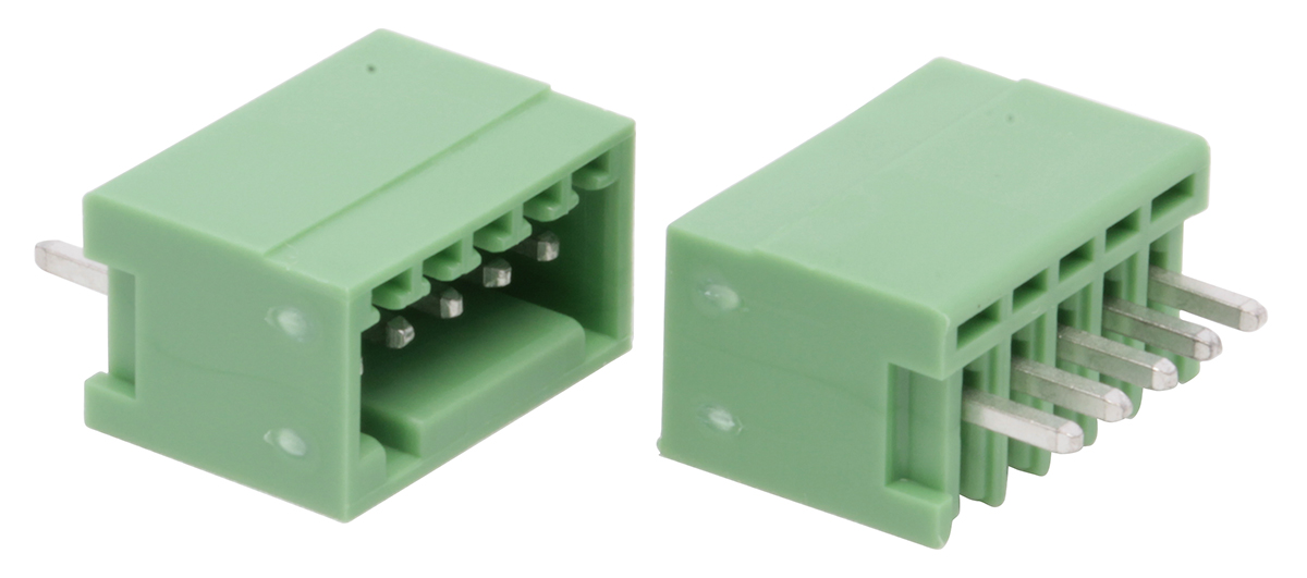 Phoenix Contact, 2.5mm Pitch, MCV 0.5/ 5-G-2.5, 5 Way, , Pluggable Terminal Block, Header, Solder Termination, 1881587