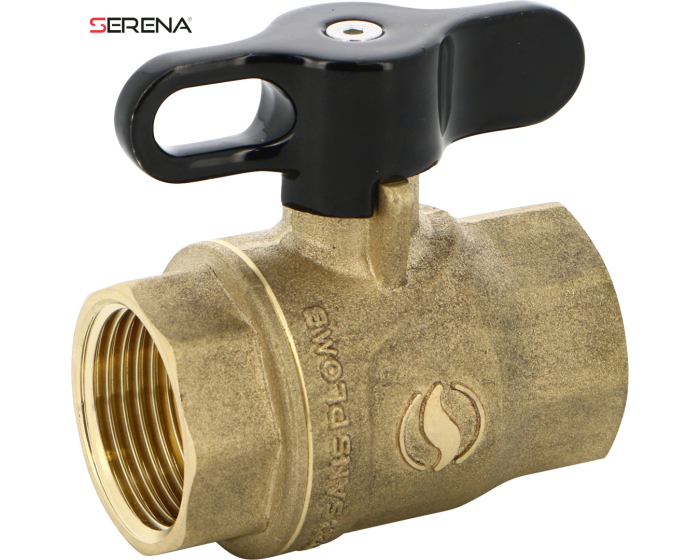 Sferaco Brass Ball Valve, Ball Valve, Threaded, BSP 1in, 40bar Operating Pressure