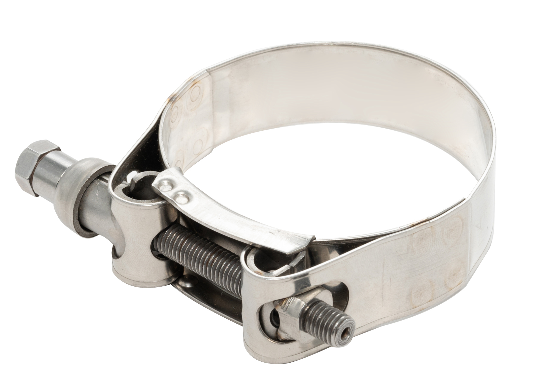 RS PRO Stainless Steel, Zinc-Plated Steel (Bolt) Bolt Head Hose Clamp, 25mm Band Width, 91 → 97mm ID