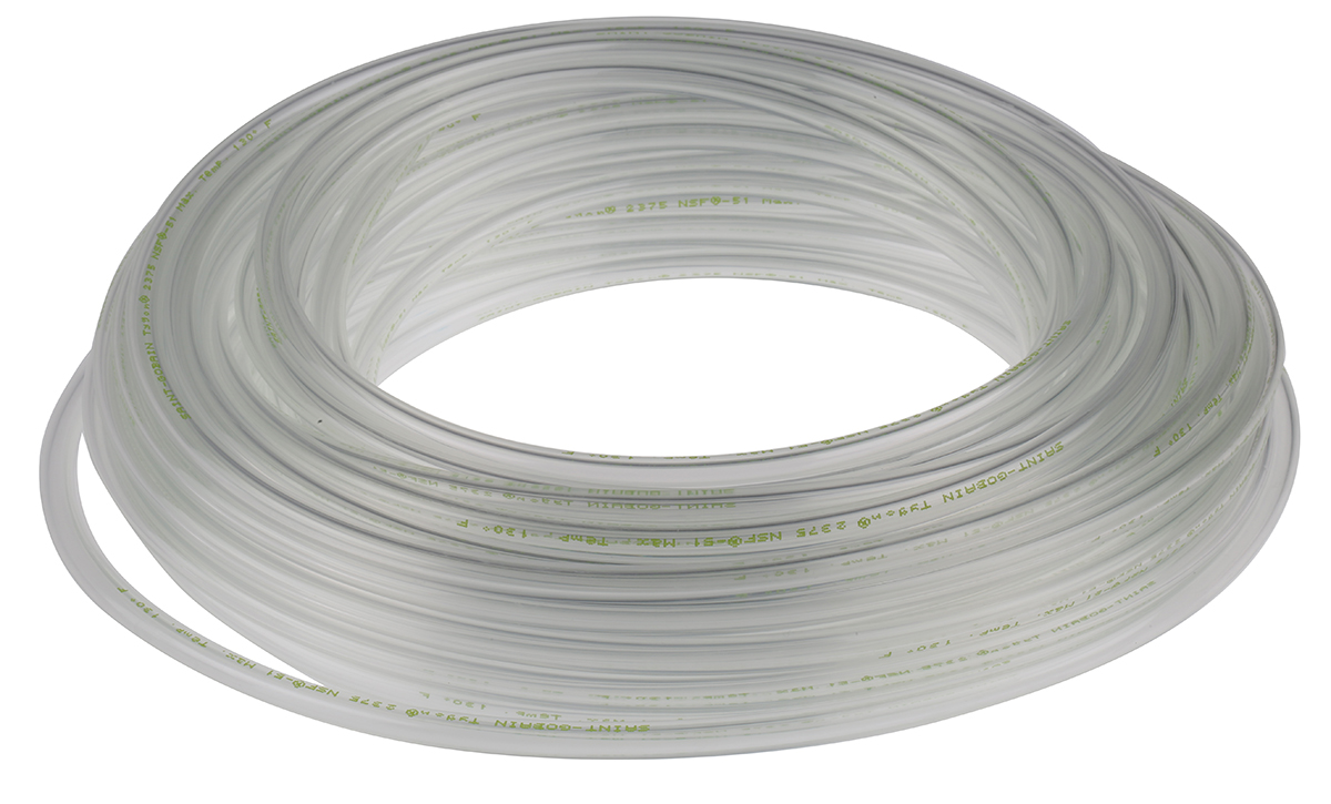 Saint Gobain Tygon® 2375 Polyolefin, Flexible Tube, 3.2mm ID, 6.4mm OD, Clear, 15m