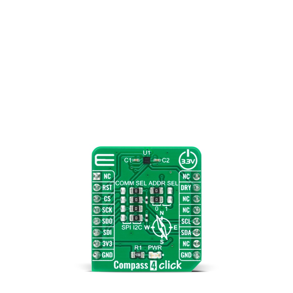 MikroElektronika Compass 4 Click Development Kit for AK09915 MCU