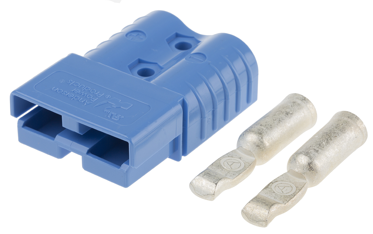 Anderson Power Products, SB120 Series Male 2 Way Battery Connector, 120A, 600 V