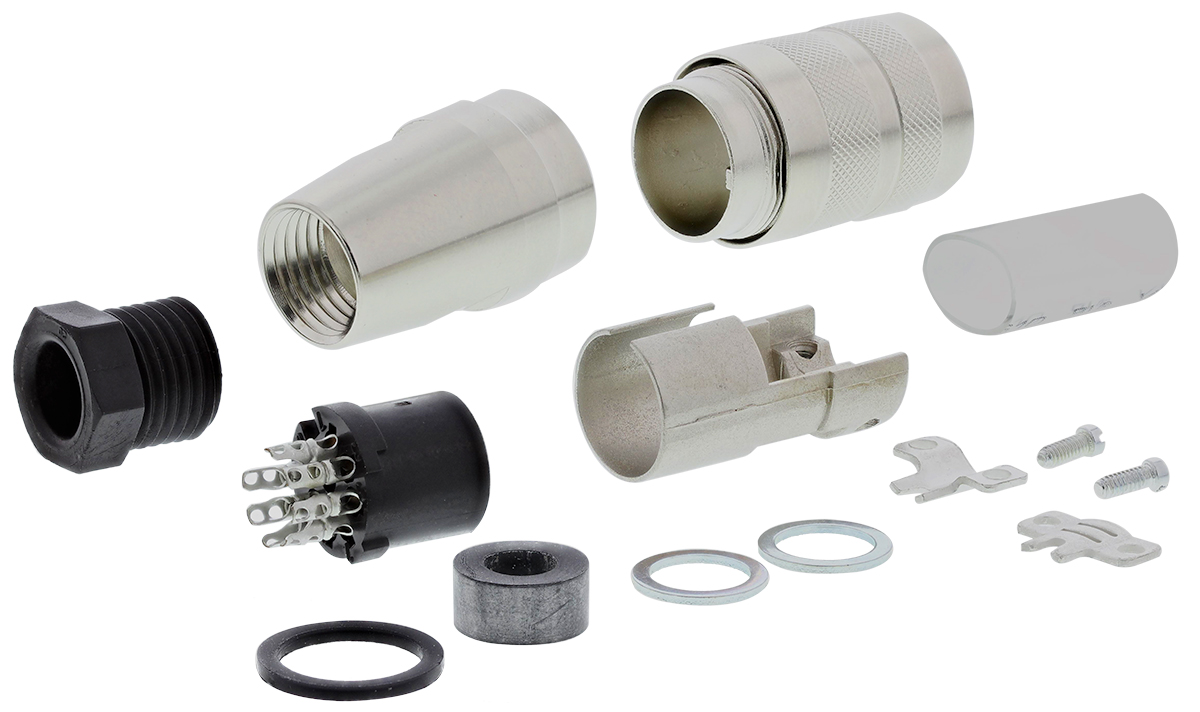 Amphenol Industrial, C 091 D 7 Pole M16 Din Socket, 5A, 100 V ac/dc IP67, Female, Cable Mount